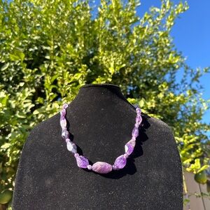 Amethyst Beaded Vintage Necklace